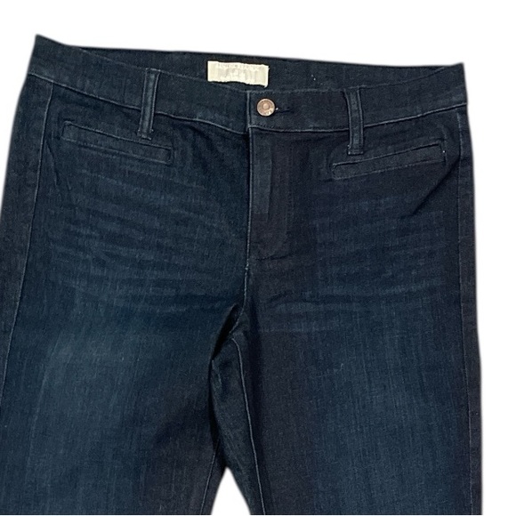 Banana Republic Wide Leg Dark Wash Stretch Jeans 30/10 • Long 34” Inseam - Picture 5 of 10